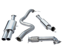 Ford Fiesta Mk7 ST180 & ST200 13- Turboback-sportavgassystem (Med De-Cat & Ljuddämpare) Dubbla utblås Cobra Sport